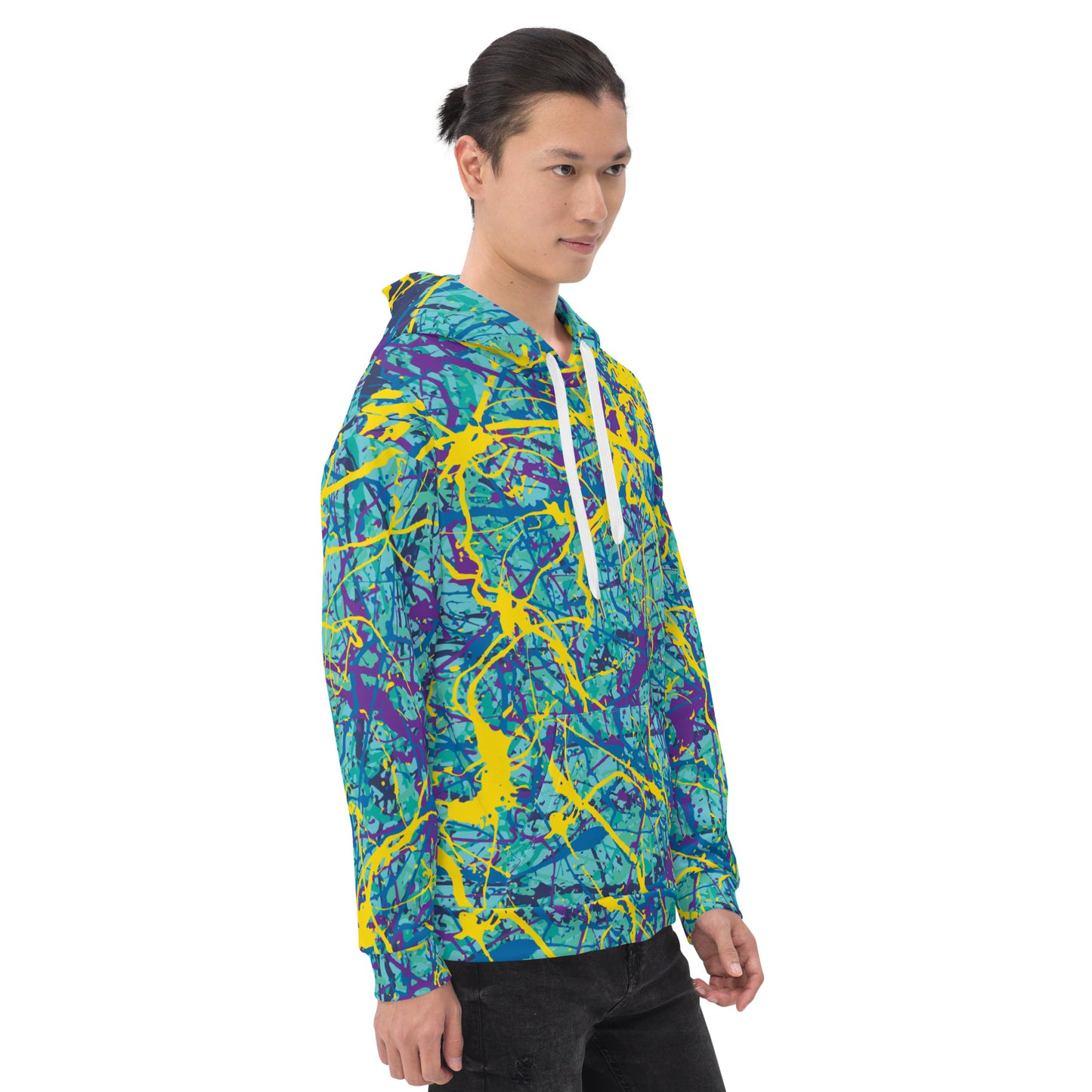 Unisex Hoodie BlueYellow7 Plex