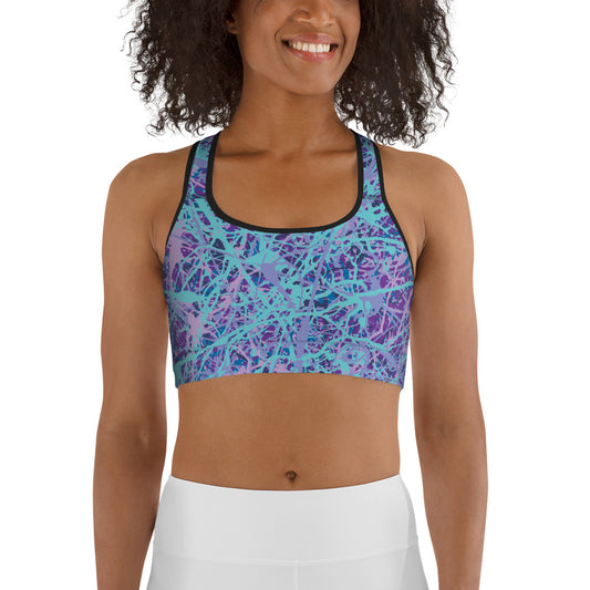 Women's Sports Bra IcePurple8 Plex