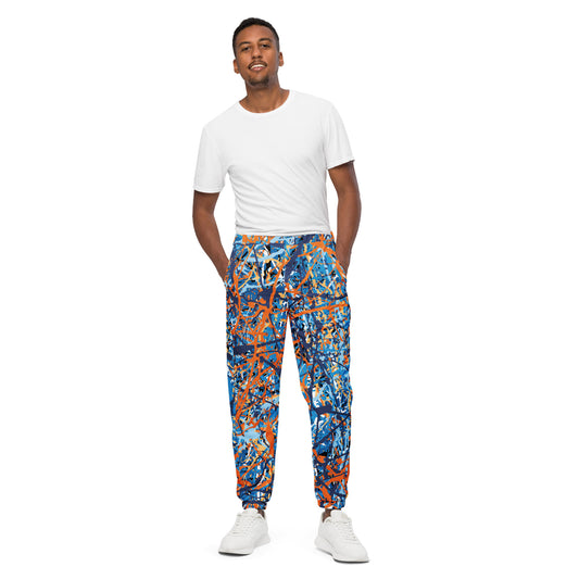 Unisex Track Pants BlueOrange8 Plex