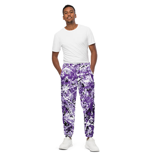 Unisex Track Pants Purple5 Plex