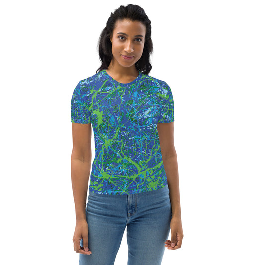 Women's T-Shirt BlueGreen8 Plex