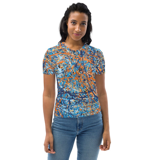 Women's T-Shirt BlueOrange8 Plex