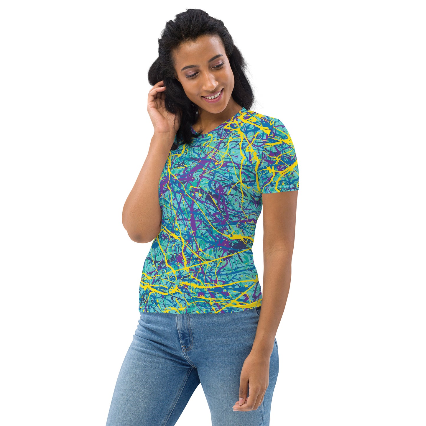 Women's T-Shirt BlueYellow7 Plex