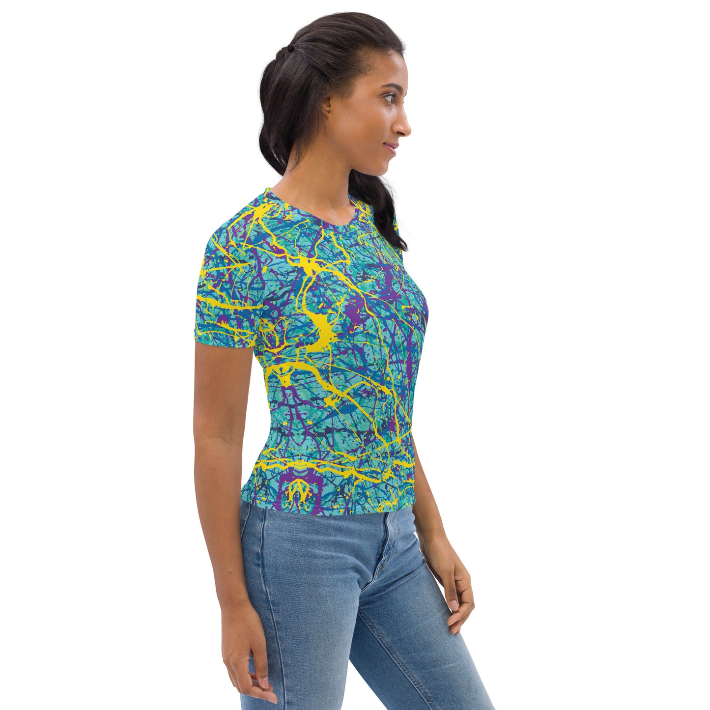 Women's T-Shirt BlueYellow7 Plex