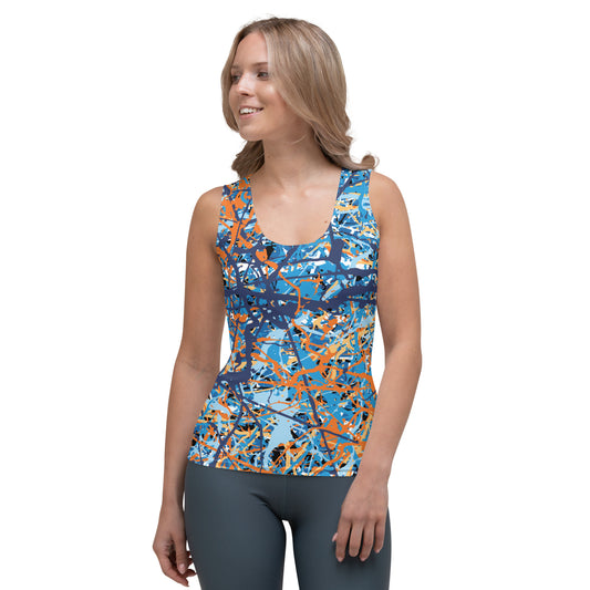 Women's Tank Top BlueOrange8 Plex