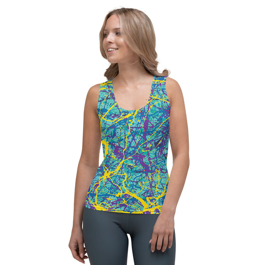 Women's Tank Top BlueYellow7 Plex